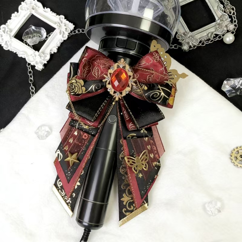 Tie Bar Set Gift - ชุดเครื่องประดับสไตล์วินเทจโลลิต้าสุดหรู ประกอบด้วยโบว์ ที่รองดนตรี อุปกรณ์เสริมสำหรับผู้หญิง เสื้อเชิ้ต ปกเสื้อ