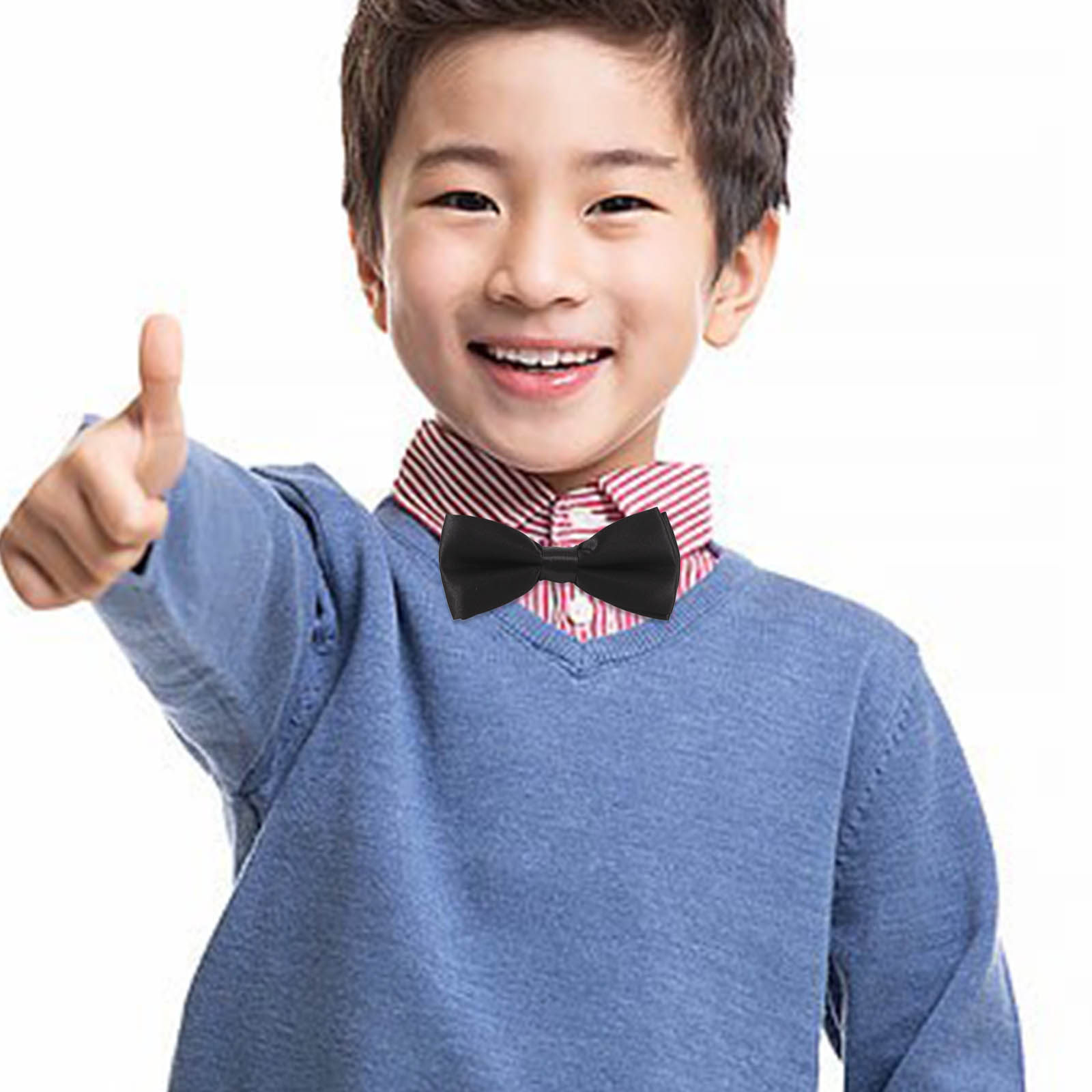 หูกระต่ายเด็กสีดำ ปรับได้ ผูกส - Bow Tie Pre Tied บทวิจารณ์และราคา
