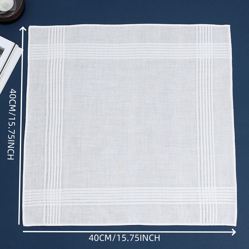 ผ้าเช็ดหน้าผ้าฝ้ายพิมพ์ลายชื่อ - Handkerchief Cotton Men บทวิจารณ์และราคา