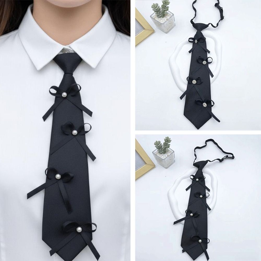 โบว์ผูกคอแบบปรับได้สไตล์วิทยาล - Bow Tie Pre Tied บทวิจารณ์และราคา