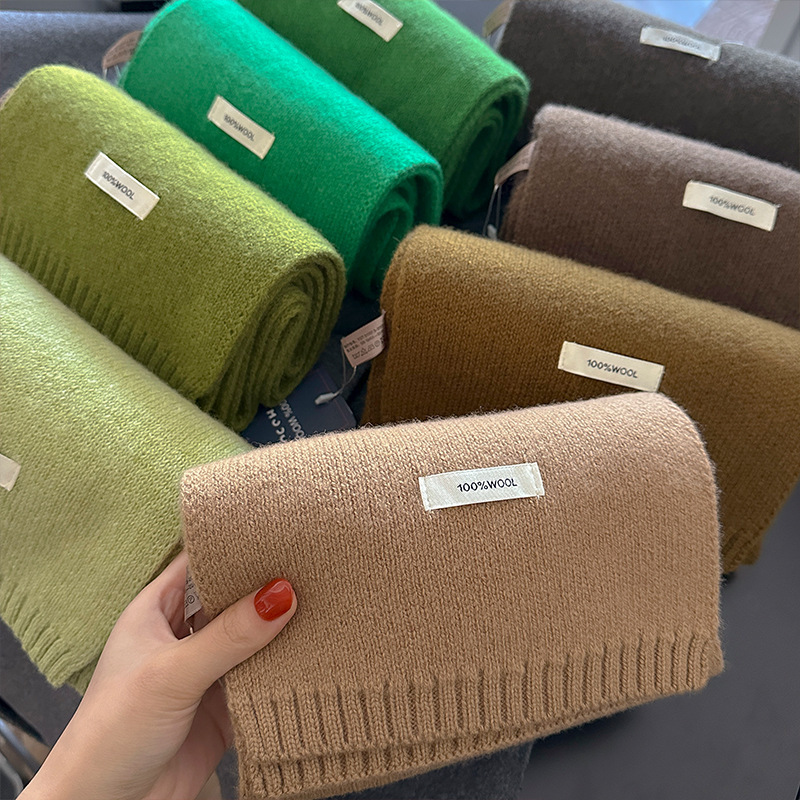 ผ้าพันคอขนสัตว์แท้ 48 สี สำหรั - Muffler Men Wool บทวิจารณ์และราคา