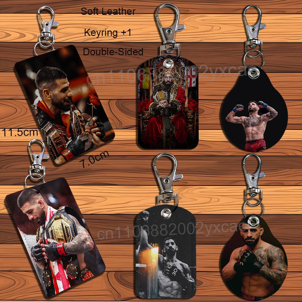 พวงกุญแจหนัง Ilia Topuria พร้อ - Lanyard Badge Holder บทวิจารณ์และราคา